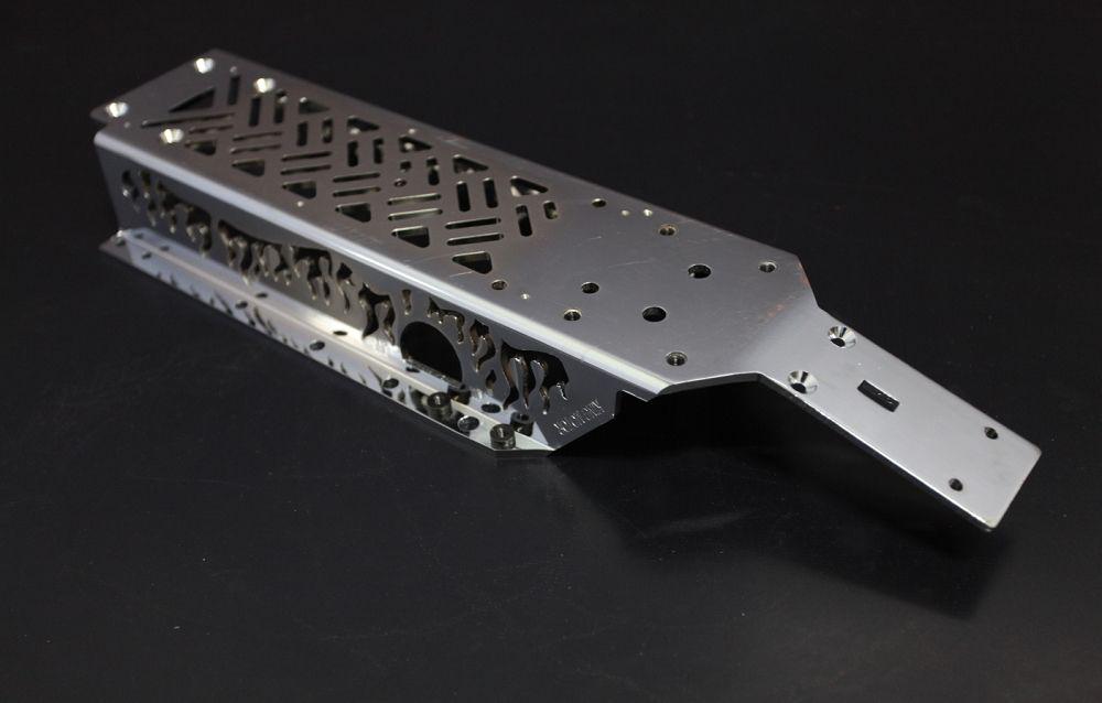 1/5 KM BAJA 5B/5T/5SC NEW FIRE BONE CHROME CHASSIS - PC 66086-1