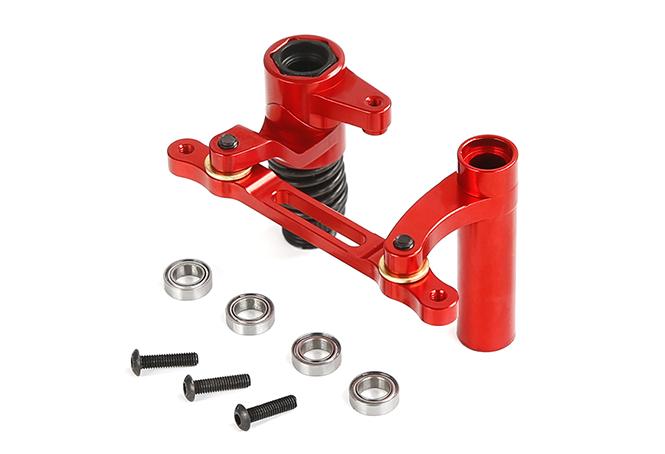 1/8 Rovan Torland / XL truck parts RC MONSTER BRUSHLESS TRUCK PARTS CNC alloy steering set - 830301 red