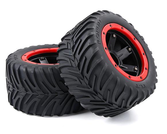 1/8 Rovan Torland truck parts RC MONSTER BRUSHLESS TRUCK PARTS wheel and tires 160x80mm 2pcs/set (red beadlock) 830322