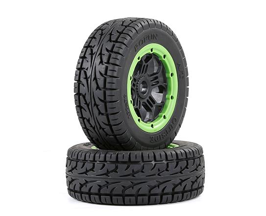 1/5 Rofun LT all terrain wheels and tires for 1/5 Rovan LT / Losi 5ive-t/ Baja 5S/SLT/V5 - green 970573