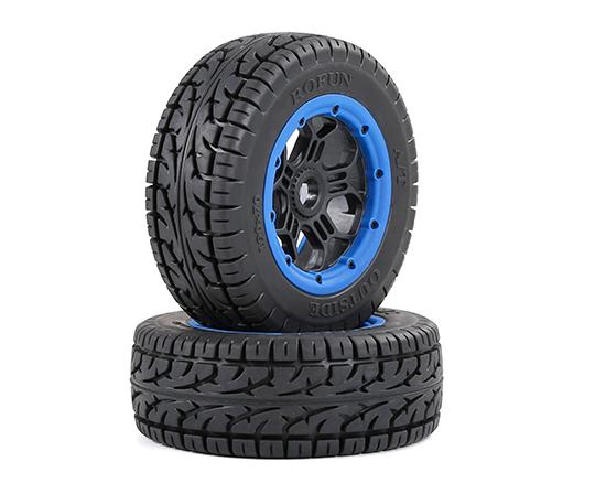 1/5 Rofun LT all terrain wheels and tires for 1/5 Rovan LT / Losi 5ive-t/ Baja 5S/SLT/V5 - blue 970574