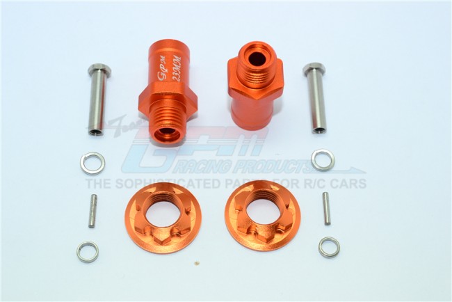 1/10 AXIAL YETI ALLOY FRONT HEX ADAPTORS 23MM -SET ADT023MM for 17mm hex wheels and 4mm wheel shaft