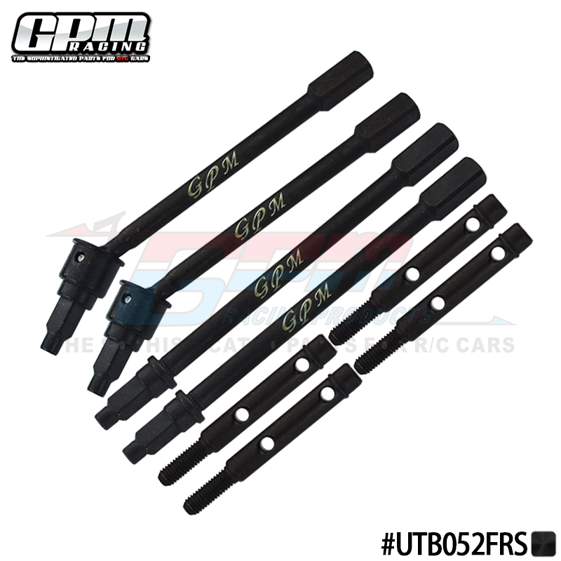 MEDIUM CARBON STEEL FRONT CVD AND REAR AXLE SHAFTS SET UTB052FRS For AXIAL 1/18 UTB18 CAPRA 4WD UNLIMITED TRAIL BUGGY-AXI01002